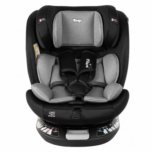 Автокресло Pituso Roys + Plus 0-36 кг IsoFix Black, grey Inlay / Черный Серый вкладыш