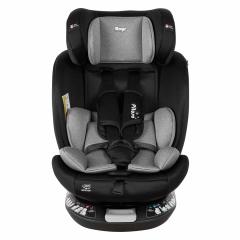 Автокресло Pituso Roys + Plus 0-36 кг IsoFix Black, grey Inlay / Черный Серый вкладыш