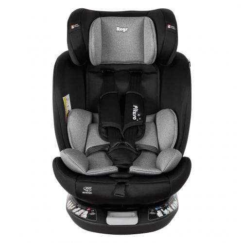 Автокресло Pituso Roys + Plus 0-36 кг IsoFix Black, grey Inlay / Черный Серый вкладыш