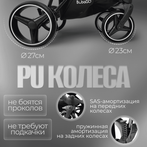 Коляска Bubago Savella 3в1 BG 199-1 Черный