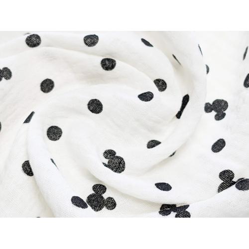 Непромокаемая многоразовая пеленка муслин 60х90 см Микки