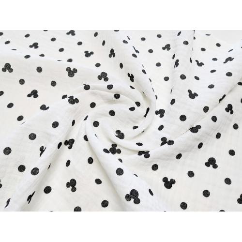 Непромокаемая многоразовая пеленка муслин 60х90 см Микки