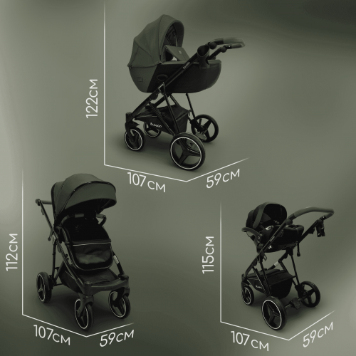 Коляска Bubago Savella 3в1 BG 199-4 Изумрудный