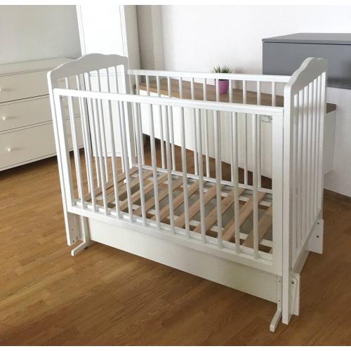 Кроватка Giovanni Comfort (Белый) Маятник без ящика (Джованни / быстросъемная стенка)