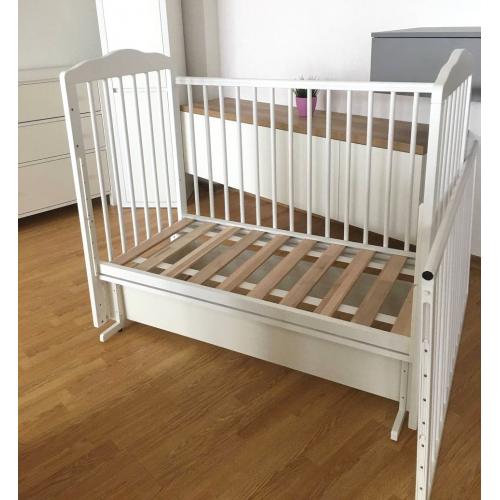 Кроватка Giovanni Comfort (Белый) Маятник без ящика (Джованни / быстросъемная стенка)