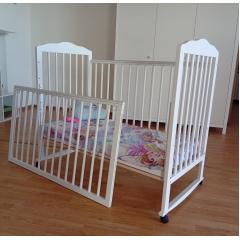 Кроватка детская Giovanni Comfort (белый) колесо-качалка (Джованни)