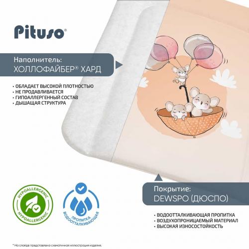Матрасик для пеленания Pituso Мышки-шарики 55х65 см РT/ПН-35