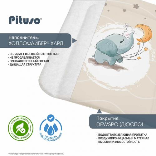Матрасик для пеленания Pituso Слоняшка 55х65 см РT/ПН-33