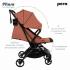 Коляска прогулочная Pituso Pera Coffee / рама carbon / PU (блок колес) X-33/Coffee