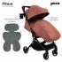 Коляска прогулочная Pituso Pera Coffee / рама carbon / PU (блок колес) X-33/Coffee