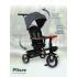 Трехколесный велосипед с ручкой Pituso Elite Pro / HM-618 (серый) / HM-618-Grey