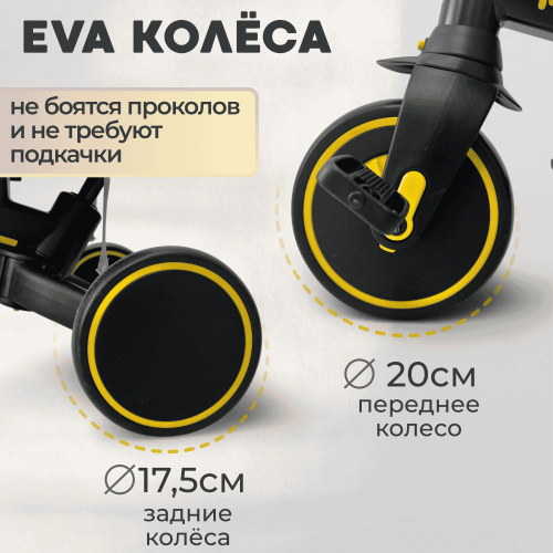 Детский велосипед Bubago Malanka BG 211-3 Черный (чёрно-жёлтый)