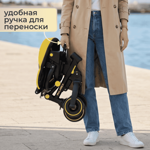 Детский велосипед Bubago Malanka BG 211-3 Черный (чёрно-жёлтый)