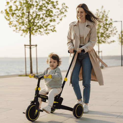 Детский велосипед Bubago Malanka BG 211-3 Черный (чёрно-жёлтый)