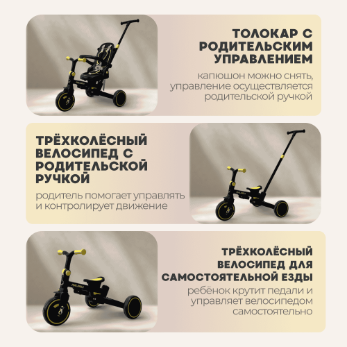 Детский велосипед Bubago Malanka BG 211-3 Черный (чёрно-жёлтый)