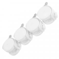 Кроватка детская Mila маятник колеса Белая (быстросъемная стенка, универсальный маятник) Мила