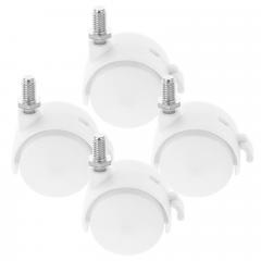 Кроватка детская Mila маятник колеса Белая (быстросъемная стенка, универсальный маятник) Мила