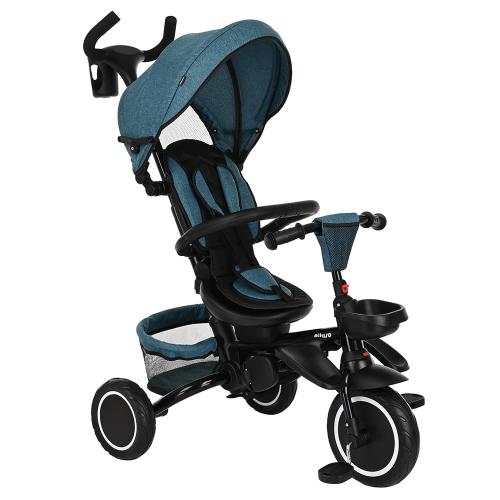 Велосипед трехколесный Pituso Elite Plus Blue Сине-зеленый JY-T05Plus-Teal