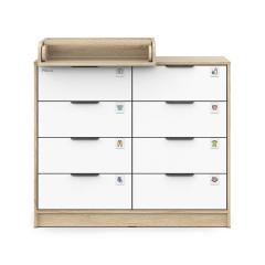 Комод Pituso Kids Optimum ЛДСП Дуб сонома-белый (БП-00003894)