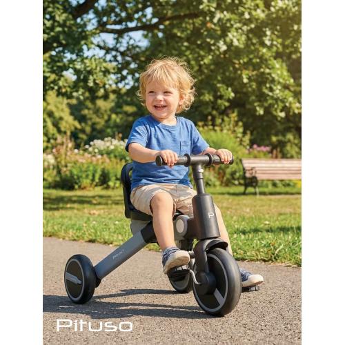 Трехколесный велосипед с ручкой Pituso Leve Pro / T8 Plus-Grey (серый) 2026