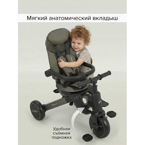 Трехколесный велосипед с ручкой Pituso Leve Pro / T8 Plus-Khaki (хаки) 2026