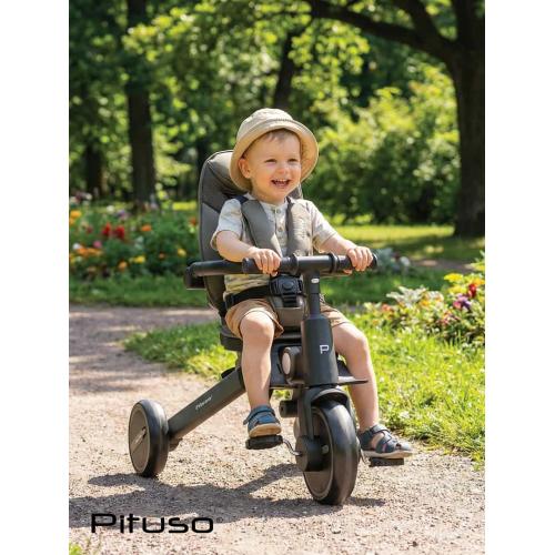 Трехколесный велосипед с ручкой Pituso Leve Pro / T8 Plus-Khaki (хаки) 2026