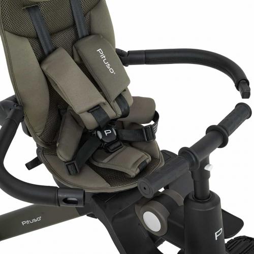 Трехколесный велосипед с ручкой Pituso Leve Pro / T8 Plus-Khaki (хаки) 2026