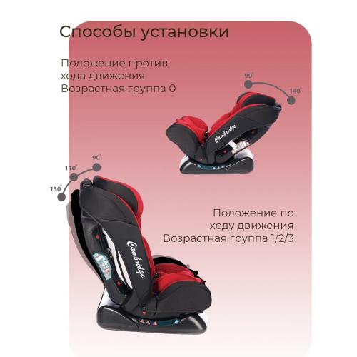 Автокресло TRON CAMBRIDGE Red care (без Isofix) 0-36 кг