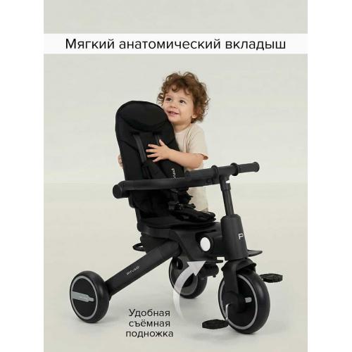 Трехколесный велосипед с ручкой Pituso Leve Pro / T8 Plus-Black (черный) 2026
