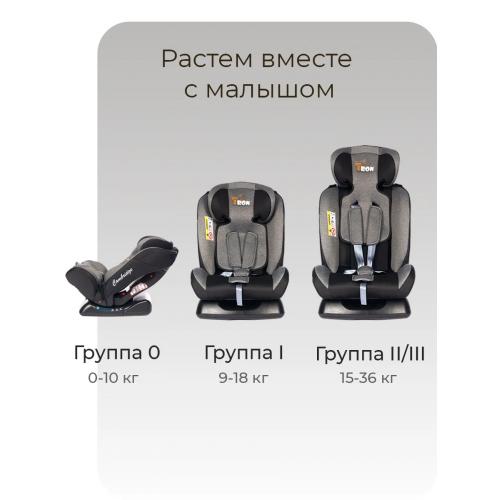 Автокресло TRON CAMBRIDGE Grey pull (без Isofix) 0-36 кг