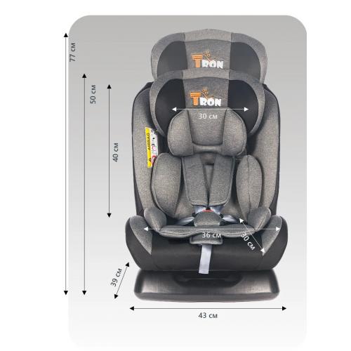 Автокресло TRON CAMBRIDGE Grey pull (без Isofix) 0-36 кг
