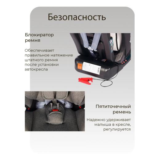 Автокресло TRON CAMBRIDGE Grey pull (без Isofix) 0-36 кг