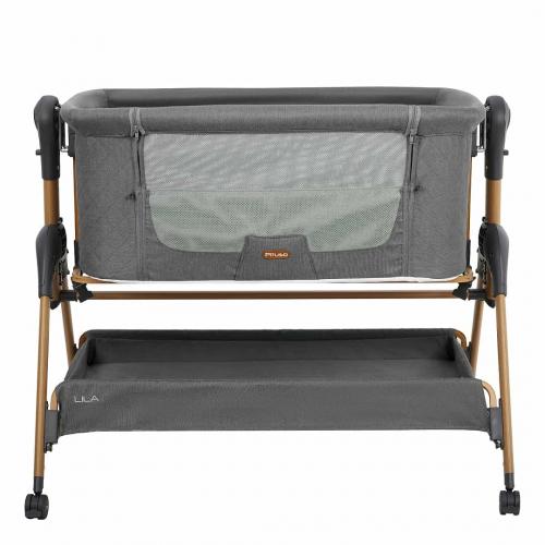 Колыбель Pituso Lila grey / серый (маятник) + Подарок (бутылочка)