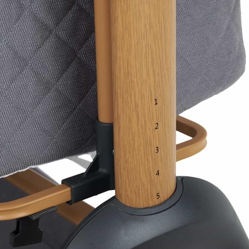 Колыбель Pituso Lila grey / серый (маятник) + Подарок (бутылочка)