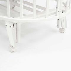 Кроватка детская универсальная 6/1 PITUSO Stella маятник Белый-Белый 106501