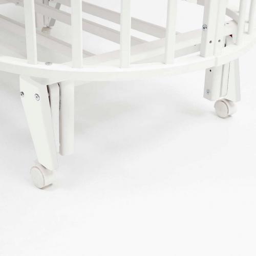 Кроватка детская универсальная 6/1 PITUSO Stella маятник Белый-Белый 106501