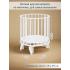 Кроватка детская универсальная 6/1 PITUSO Stella маятник Белый-Белый 106501