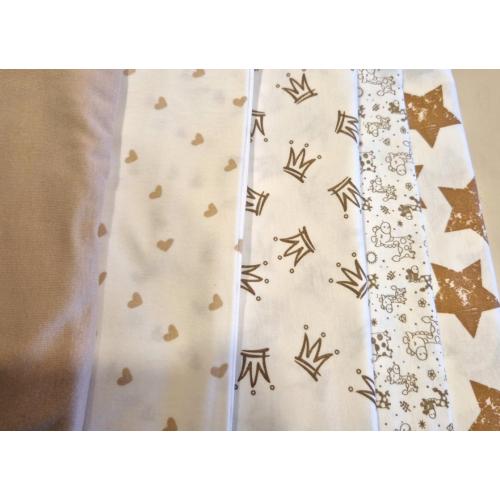 Пеленка трикотажная 5 шт Бежевый  (ТМ Пеленкино)