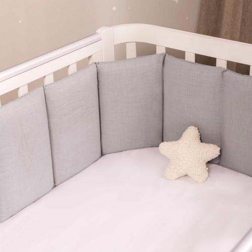 Бортик для кроватки Perina SoftCotton СК1/4-05.16 Серый