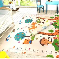 Детский коврик двухсторонний в сумке 2х1,8 м Джунгли - Цифры (термоковрик)