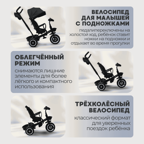 Детский велосипед BubaGo Dragon BG 161-4 Черный