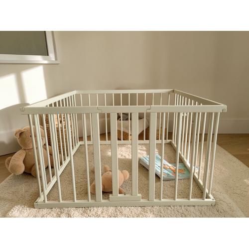 Игровой манеж деревянный (120х120х68 см) Белый