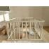 Игровой манеж деревянный (120х120х68 см) Белый