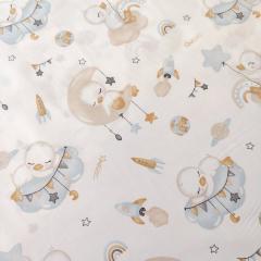 Пеленка фланель 90х60 Звезды и Утята