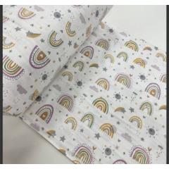 Пеленка фланель 90х60 см Радуга