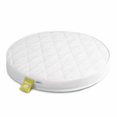 Комплект SKV 106 кроватка + матрас Plitex (2шт)  (колеса, маятник) белый бук