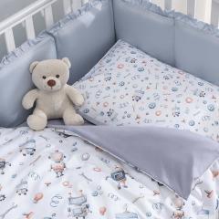 Комплект в кроватку Perina Robo RB3-01.1 / 3 предмета (Робо)
