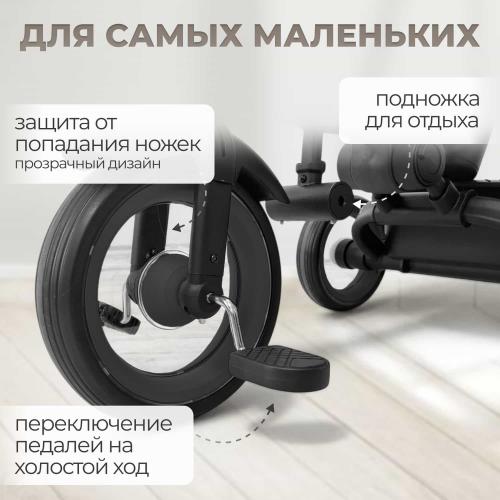 Детский велосипед трехколесный BubaGo Marco BG 214-2 Черный