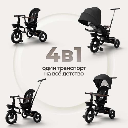 Детский велосипед трехколесный BubaGo Marco BG 214-2 Черный