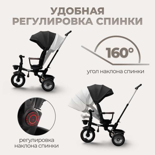 Детский велосипед трехколесный BubaGo Marco BG 214-2 Черный